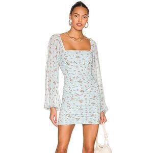 More To Come Ruched Floral Mini Dress